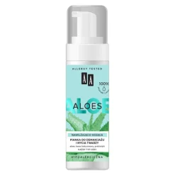 AA Aloes, 100% Aloe Vera Extract, pianka do demakijażu i mycia twarzy nawilżająco-kojąca,150 ml