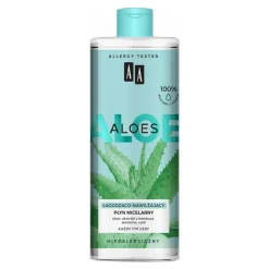 AA Aloes, 100% Aloe Vera Extract, płyn micelarny łagodząco-nawilżający, 400 ml