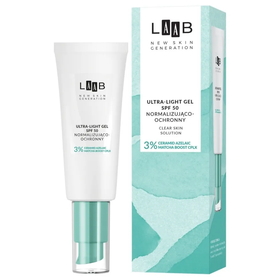 AA Laab Clear Skin Solution, normalizująco-ochronny żel SPF 50, Ultralight, 40 ml