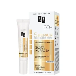 AA Technologia Wieku 5Repair Złota Kuracja 60+, napinająco-odżywczy krem pod oczy, 15 ml