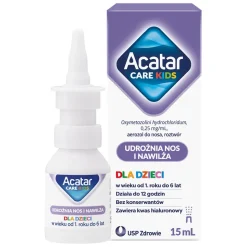 Acatar Care Kids, 0,25 mg/ml, aerozol do nosa, 15 ml