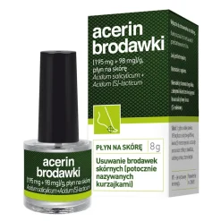 Acerin Brodawki, (195 mg + 98 mg)/g, płyn na skórę,8g