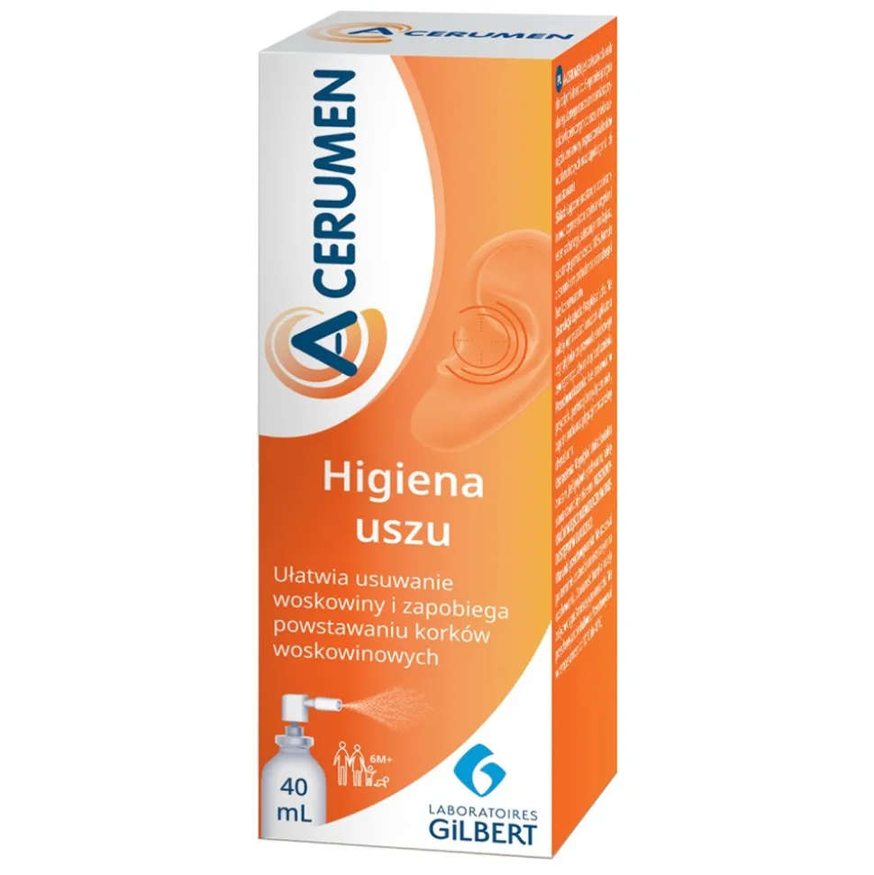 A-Cerumen, preparat do higieny uszu, 40 ml (spray)