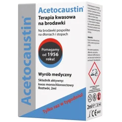 Acetocaustin, terapia kwasowa na brodawki, płyn, 2 ml