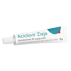 Aciclovir Ziaja, 50 mg/g, krem, 5 g