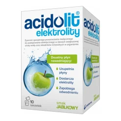 Acidolit, elektrolity, smak jabłkowy, 4,4 g, 10 saszetek