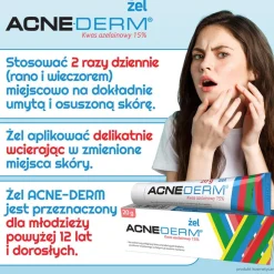 Acne-Derm, żel przeciwtrądzikowy i wybielający, 20 g