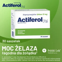 Actiferol Fe, 15 mg, proszek do rozpuszczania, saszetki, 30 szt.