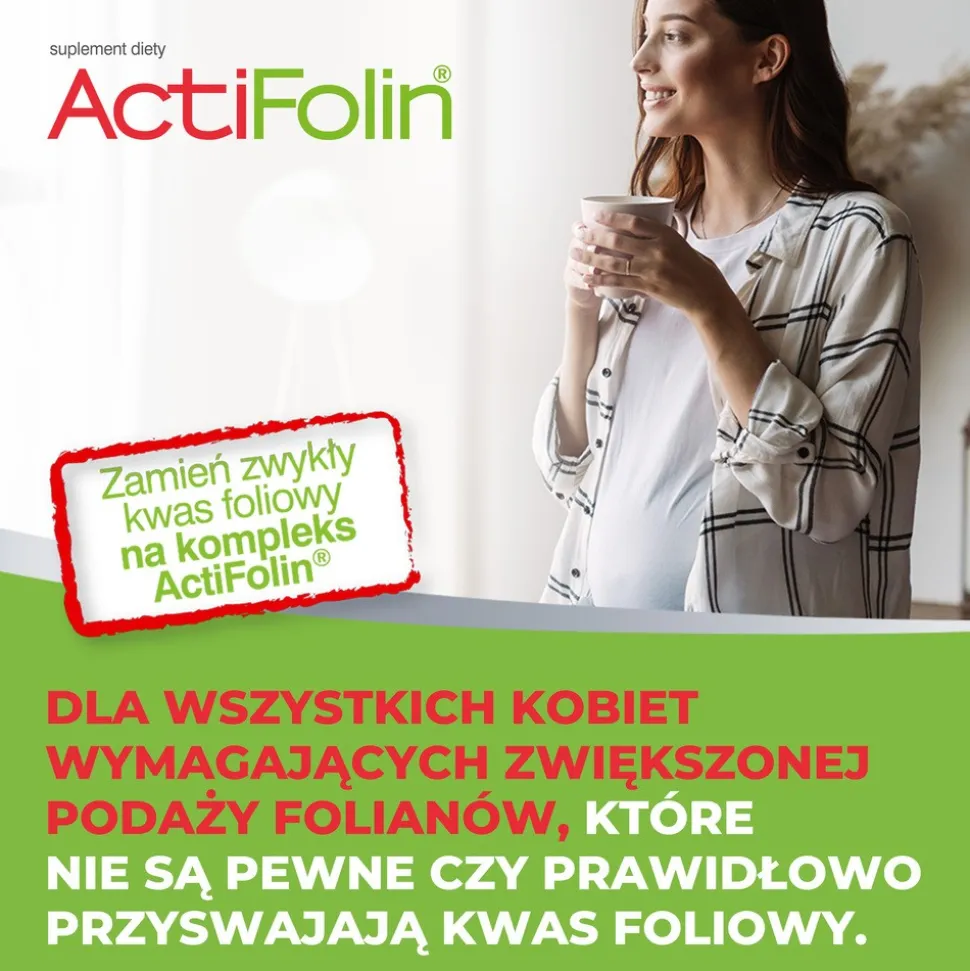 ActiFolin, 0,8 mg, tabletki powlekane, 30 szt.