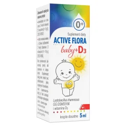 Active Flora Baby + D3, krople, 5 ml