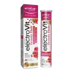 ActivLab ElectroVit Beauty Hair, tabletki musujące, smak malina-granat, 20 szt.
