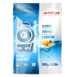 Activlab Hot Sport Drink, napój izotoniczny, smak pomarańczowy, 1000 g