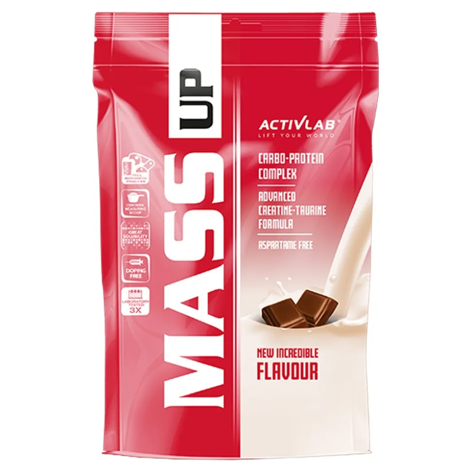 Activlab Mass Up Gainer, proszek, smak czekolady, 1200 g