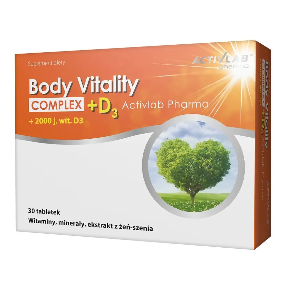 ActivLab Pharma Body Vitality Complex + D3, tabletki, 30 szt.
