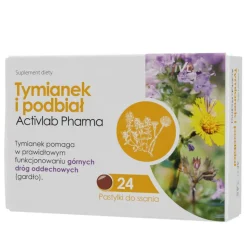 Activlab Pharma Tymianek i podbiał, pastylki do ssania, 24 szt.