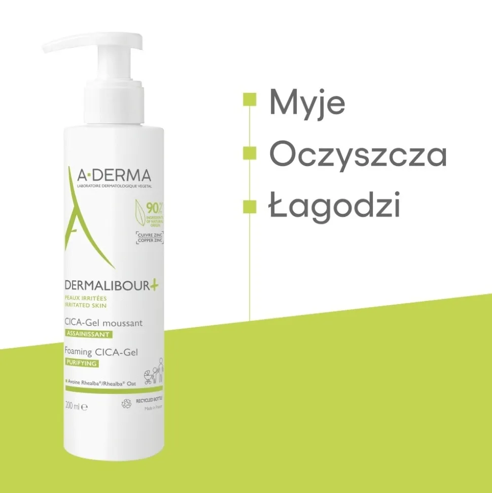 Aderma Dermalibour+ CICA, żel do mycia, 200 ml