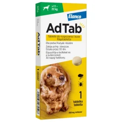 AdTab, dla psów 11 - 22 kg, 450 mg, tabletka do rozgryzania i żucia, 1 szt.
