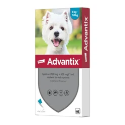 Advantix Spot-on, psy 4-10 kg, 1 ml x 4 szt.