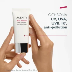 Agenity Age-Shield, multi-ochronny krem przeciwstarzeniowy SPF 50+, 50 ml