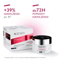 Agenity 1° Hydra-Ox, odbudowujący krem nawilżający na noc, 50 ml