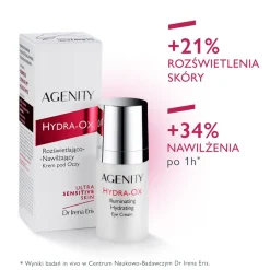 Agenity Hydra-Ox, rozświetlająco - nawilżający krem pod oczy, 15 ml
