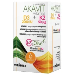 Akavit Witamina D3 2000IU + K2 50 µg, krople, 29,4 ml