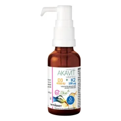 Akavit, witamina D3 4000 IU + K2 100 mcg, krople, 29,4 ml