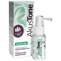 Akustone, spray do uszu, 15 ml (300 dawek)
