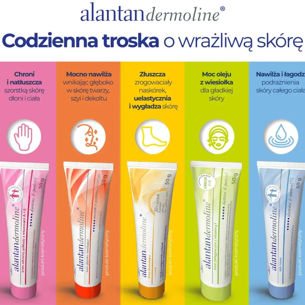 Alantandermoline, maść pielęgnacyjna z witaminą F, 50 g
