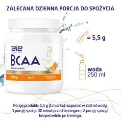 ALE BCAA Orange Flavor, proszek, 500 g