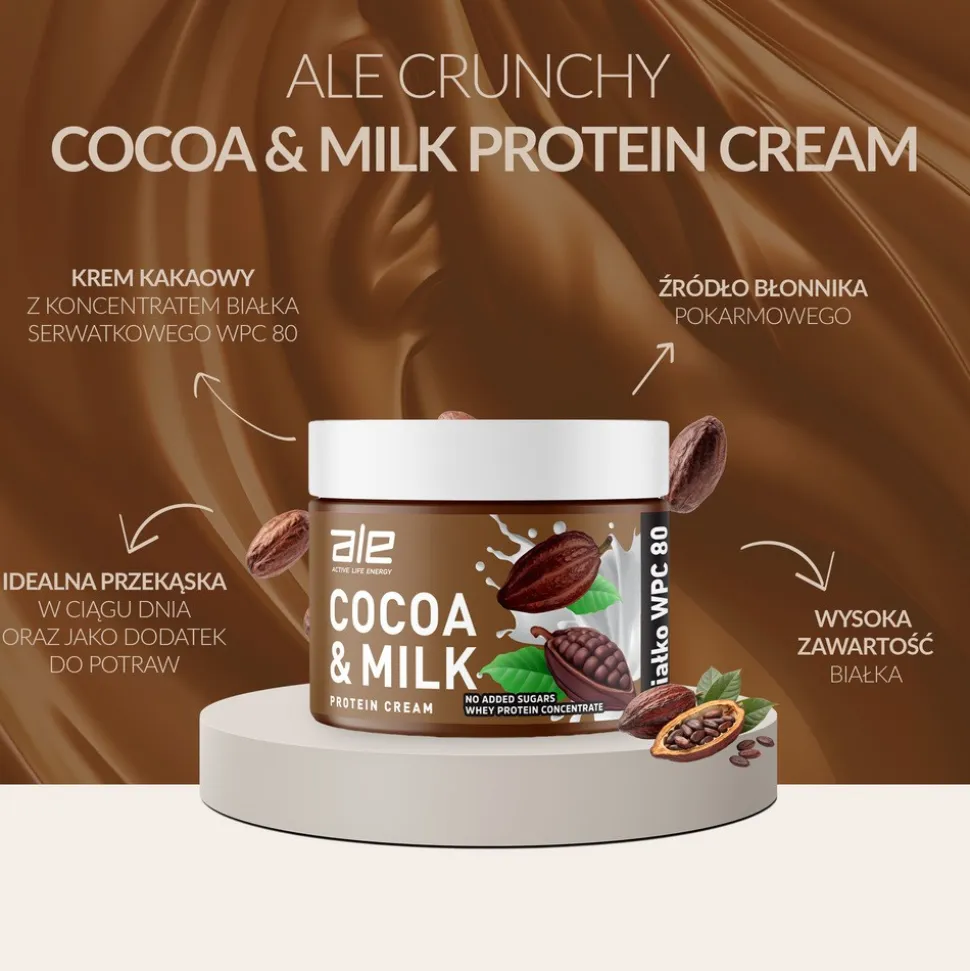 ALE Cocoa & Milk Protein Cream, krem, 200 g