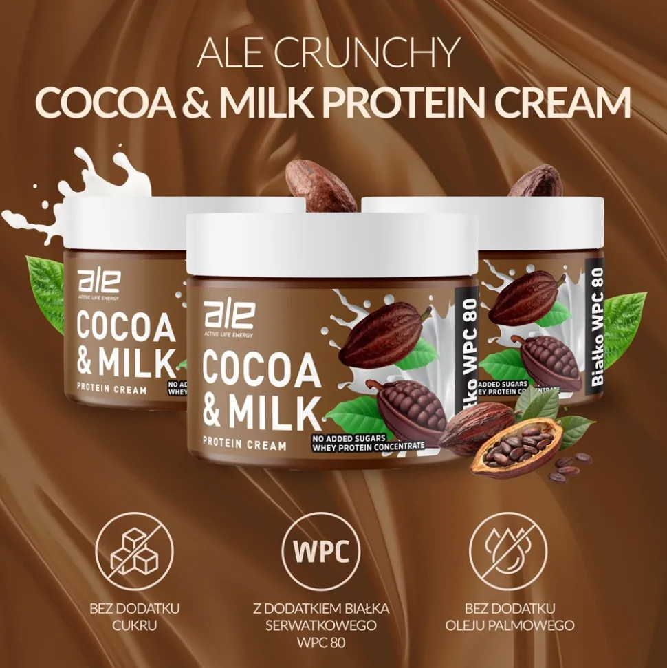 ALE Cocoa & Milk Protein Cream, krem, 200 g