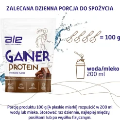 ALE Gainer Protein Chocolate Flavor, proszek, 1000 g