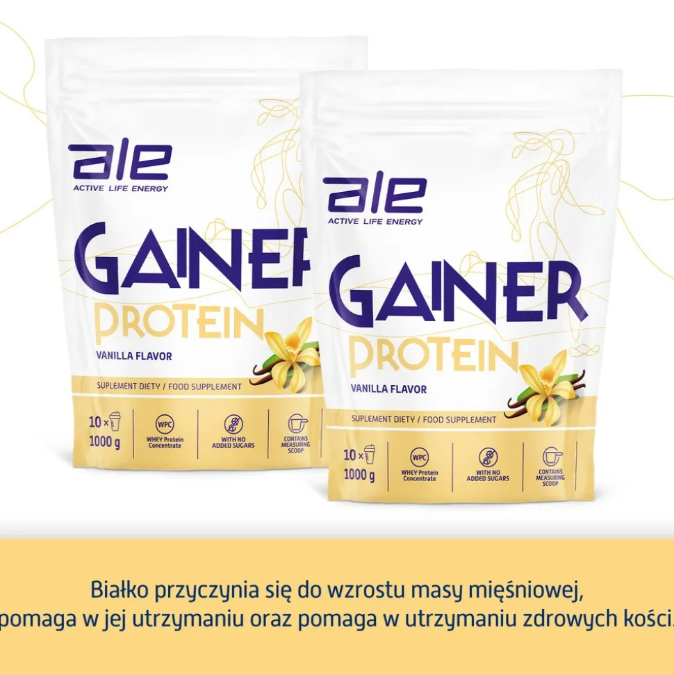ALE Gainer Protein Vanilla Flavor, proszek, 1000 g