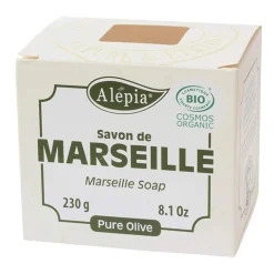 Alepia, mydło marsylskie BIO 100% oliwa z oliwek, 230 g