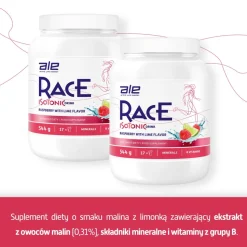 Ale Race Isotonic Drink Raspberry & Lime Flavor, proszek, 544 g