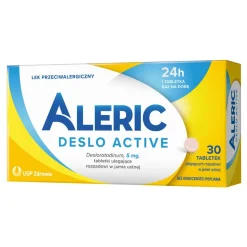 Aleric Deslo Active, 5 mg, 30 tabletek, na alergię i katar sienny