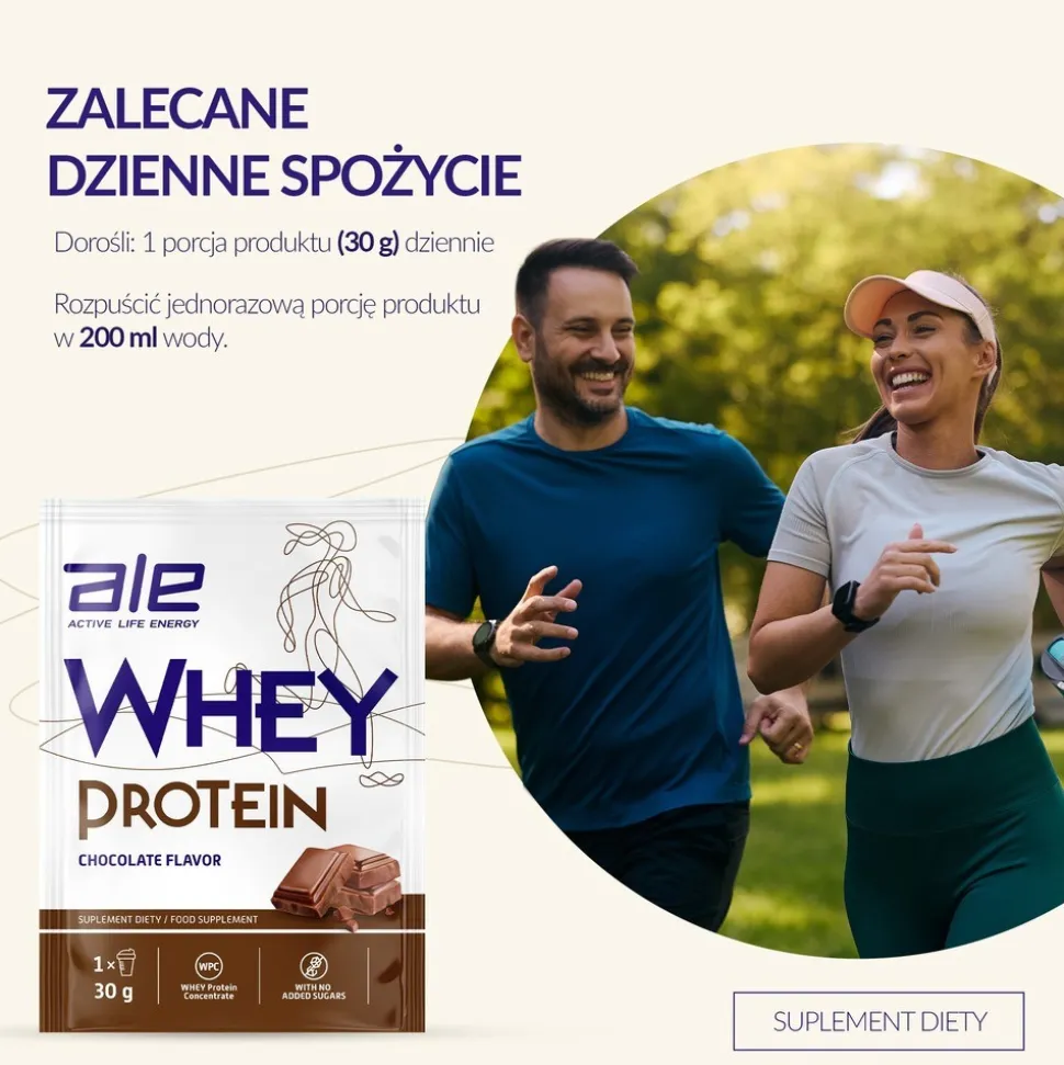 ALE Whey Protein Chocolate Flavor, proszek, 30 g