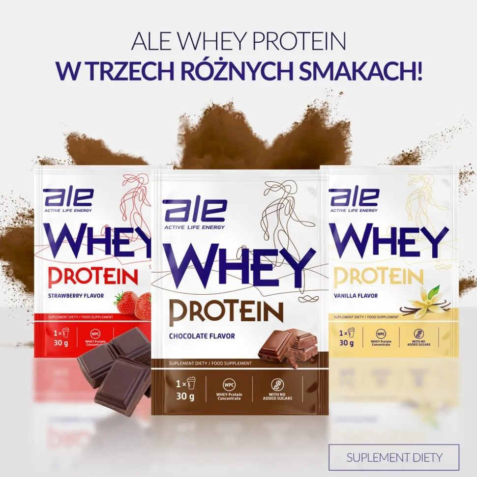 ALE Whey Protein Chocolate Flavor, proszek, 30 g