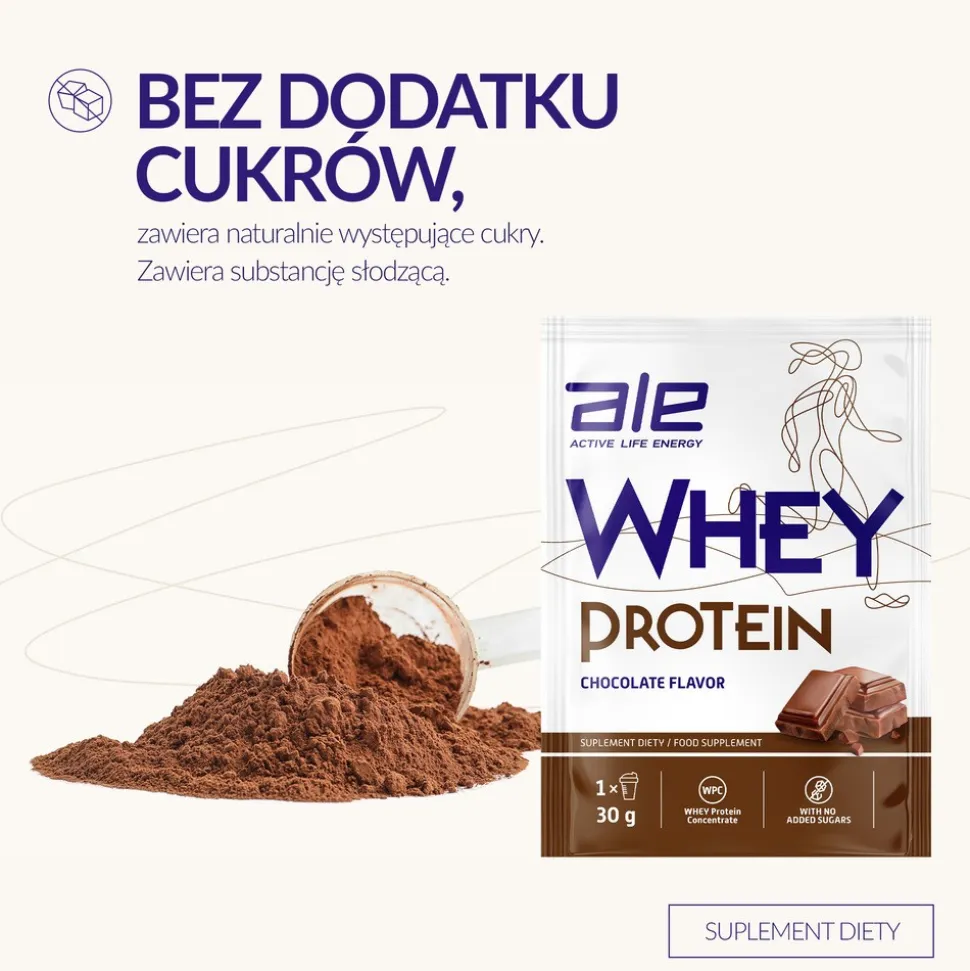 ALE Whey Protein Chocolate Flavor, proszek, 30 g
