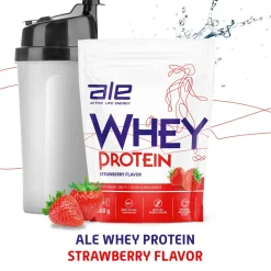 ALE Whey Protein Strawberry Flavor, proszek, 600 g
