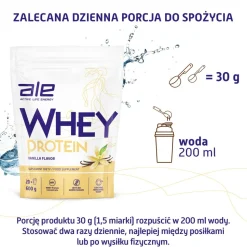 ALE Whey Protein Vanilla Flavor, proszek, 600 g