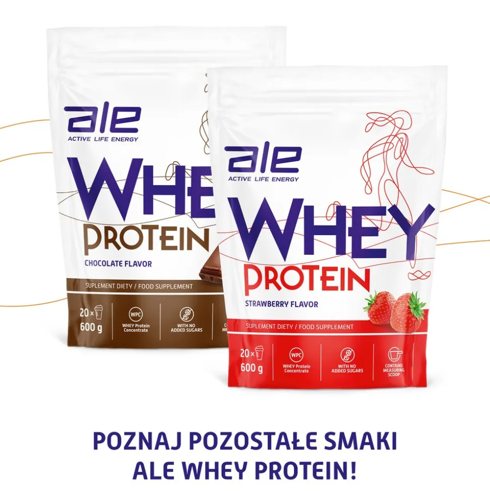 ALE Whey Protein Vanilla Flavor, proszek, 600 g
