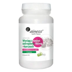Aliness Ekstrakt z nasion ostropestu 190 mg + karczoch, kapsułki, 100 szt.