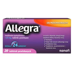 Allegra, 120 mg, tabletki powlekane, 20 szt.