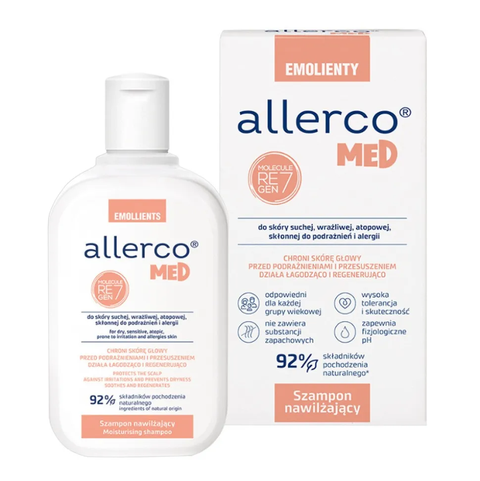 Allerco, szampon nawilżający, 200 ml
