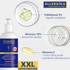 Allergika Hydrolotio Sensitive, balsam nawilżający do skóry wrażliwej, 500 ml