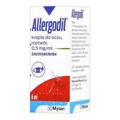 Allergodil, 0,5 mg /ml, krople do oczu, 6 ml