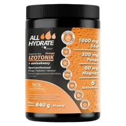 ALLHydrate Izotonik +aminokwasy Orange, proszek, smak pomarańczowy, 840 g
