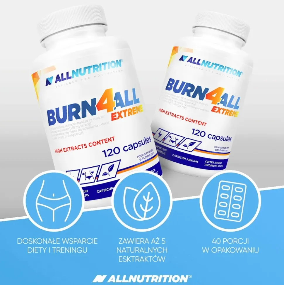 Allnutrition Burn4All Extreme, kapsułki, 120 szt.